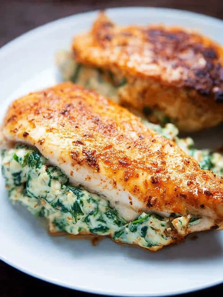 Spinach Stuffed Chicken Breasts