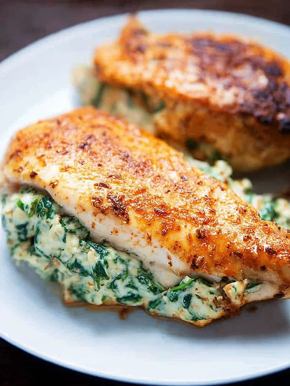 Spinach Stuffed Chicken Breasts