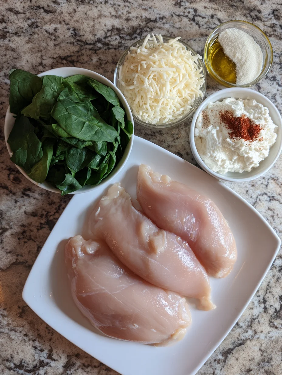 Spinach Stuffed Chicken Breasts