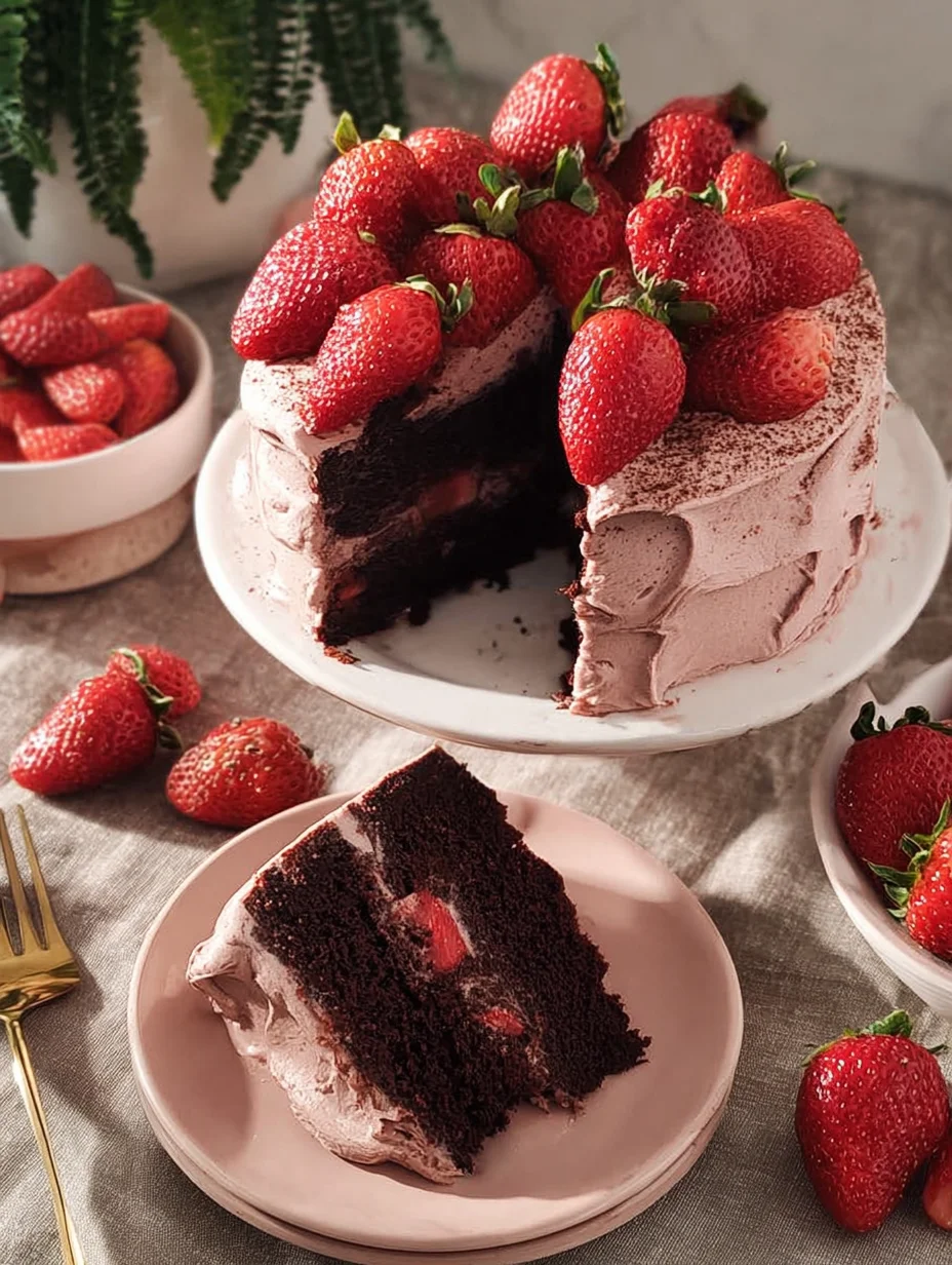 Strawberry Chocolate Cake
