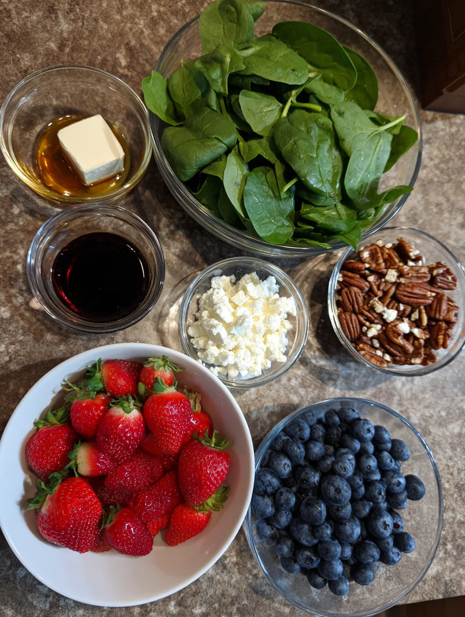 Strawberry Spinach Salad