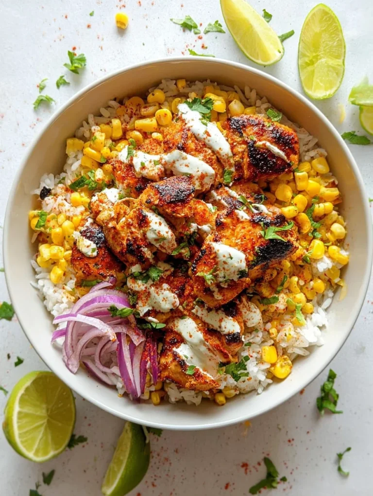 Street Corn Chicken Rice Bowl