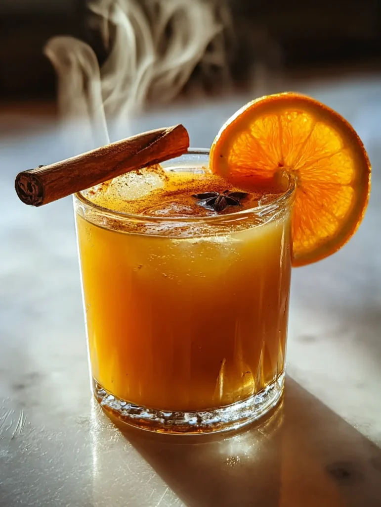 Warm Cinnamon Orange Delight Mocktail
