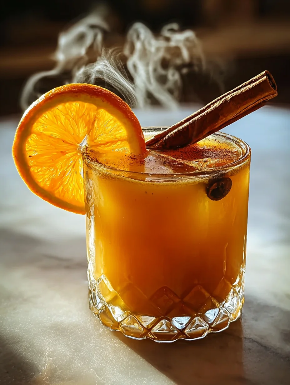 Warm Cinnamon Orange Delight Mocktail