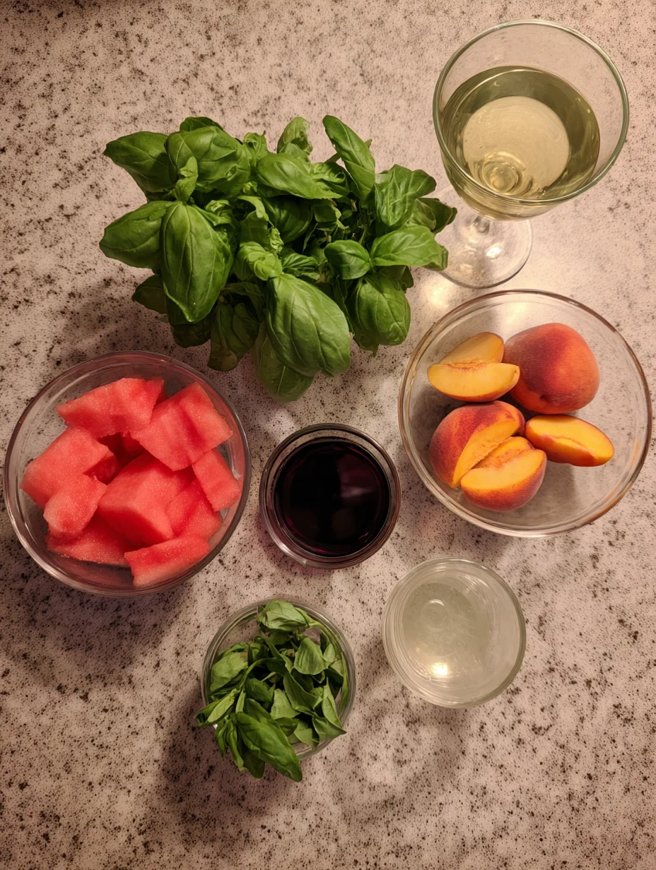 Watermelon Peach Wine Slushie