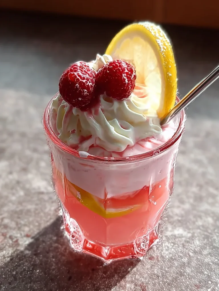 Whipped Pink Lemonade Drink