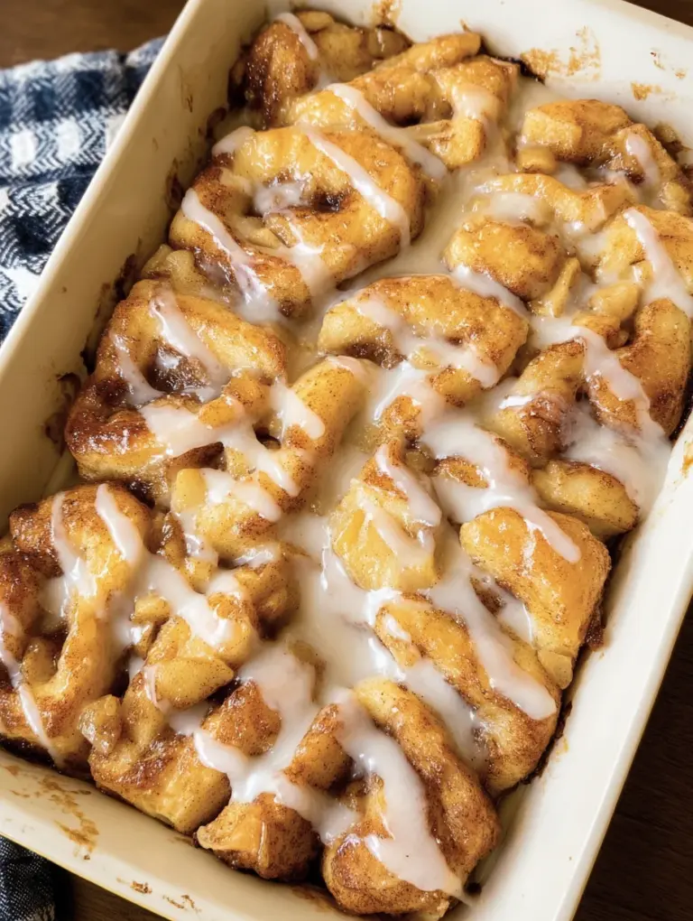 2 Ingredient Apple Cinnamon Roll Bake