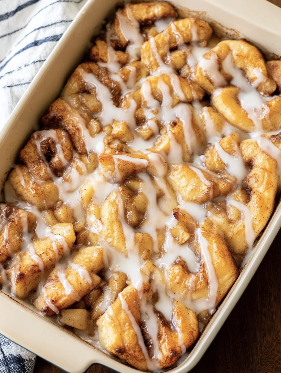 2 Ingredient Apple Cinnamon Roll Bake