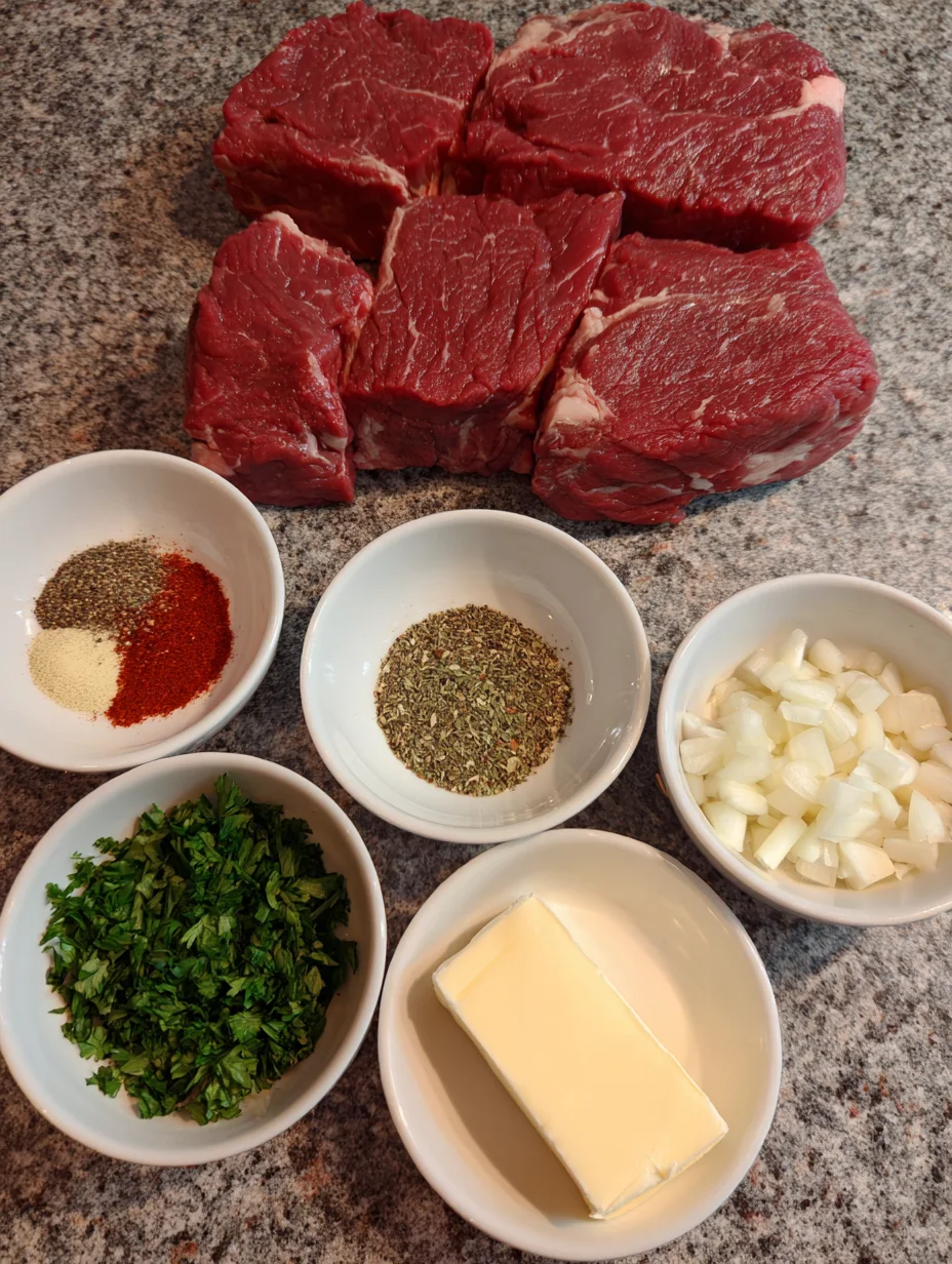 Air Fryer Garlic Butter Steak Bites