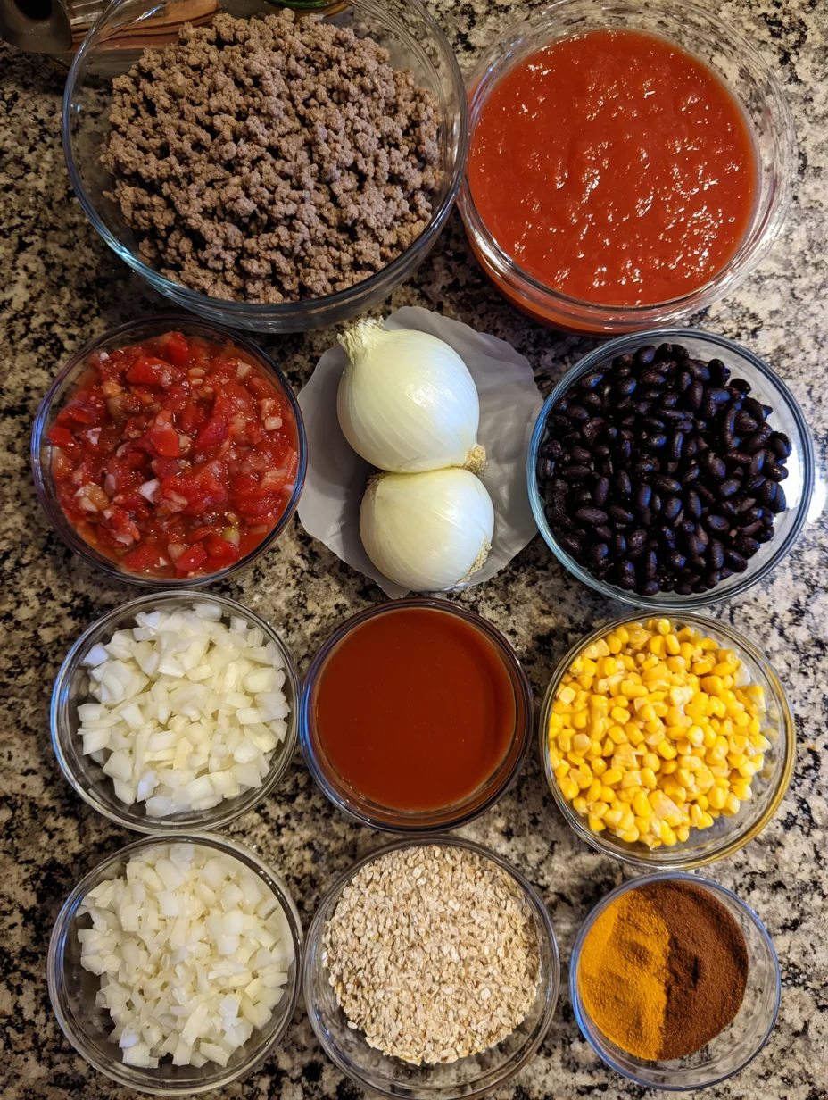 Beef Enchilada Casserole with Rice