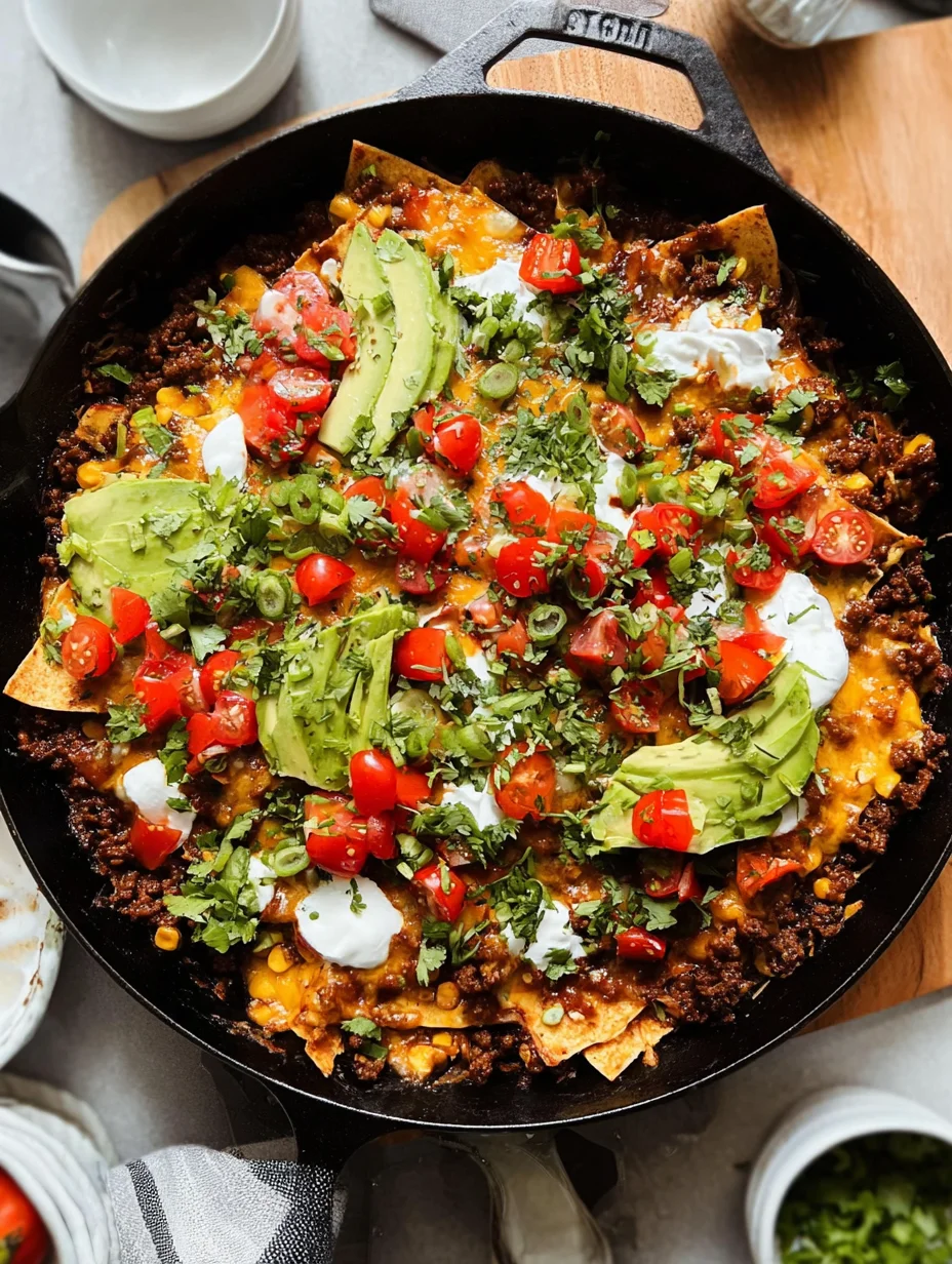 Beef Skillet Enchiladas