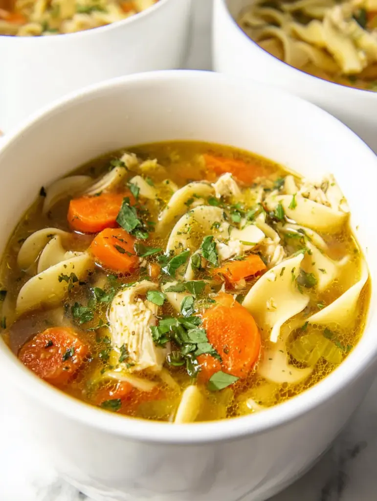 Best Chicken Noodle Soup with Egg Noodles