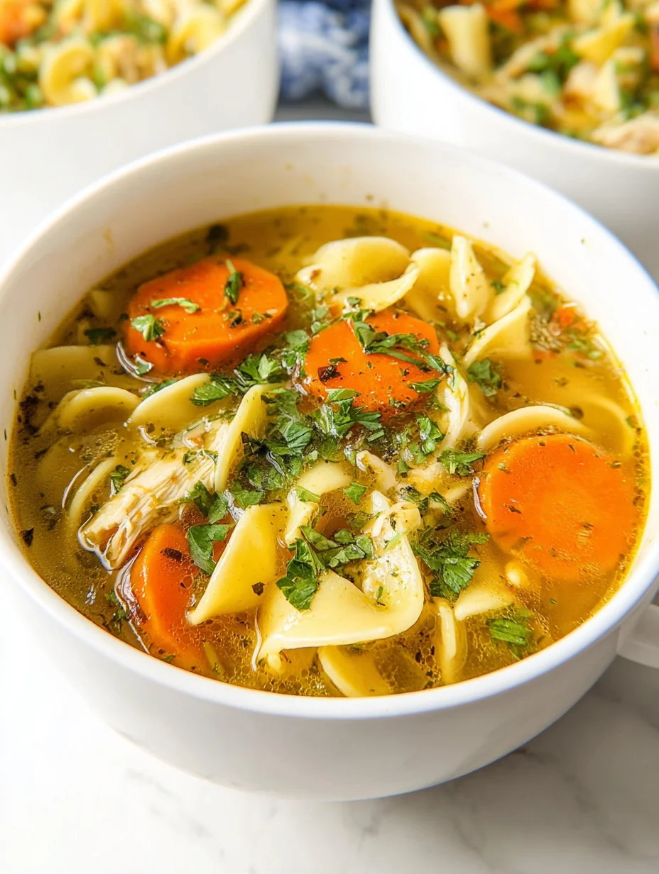 Best Chicken Noodle Soup with Egg Noodles