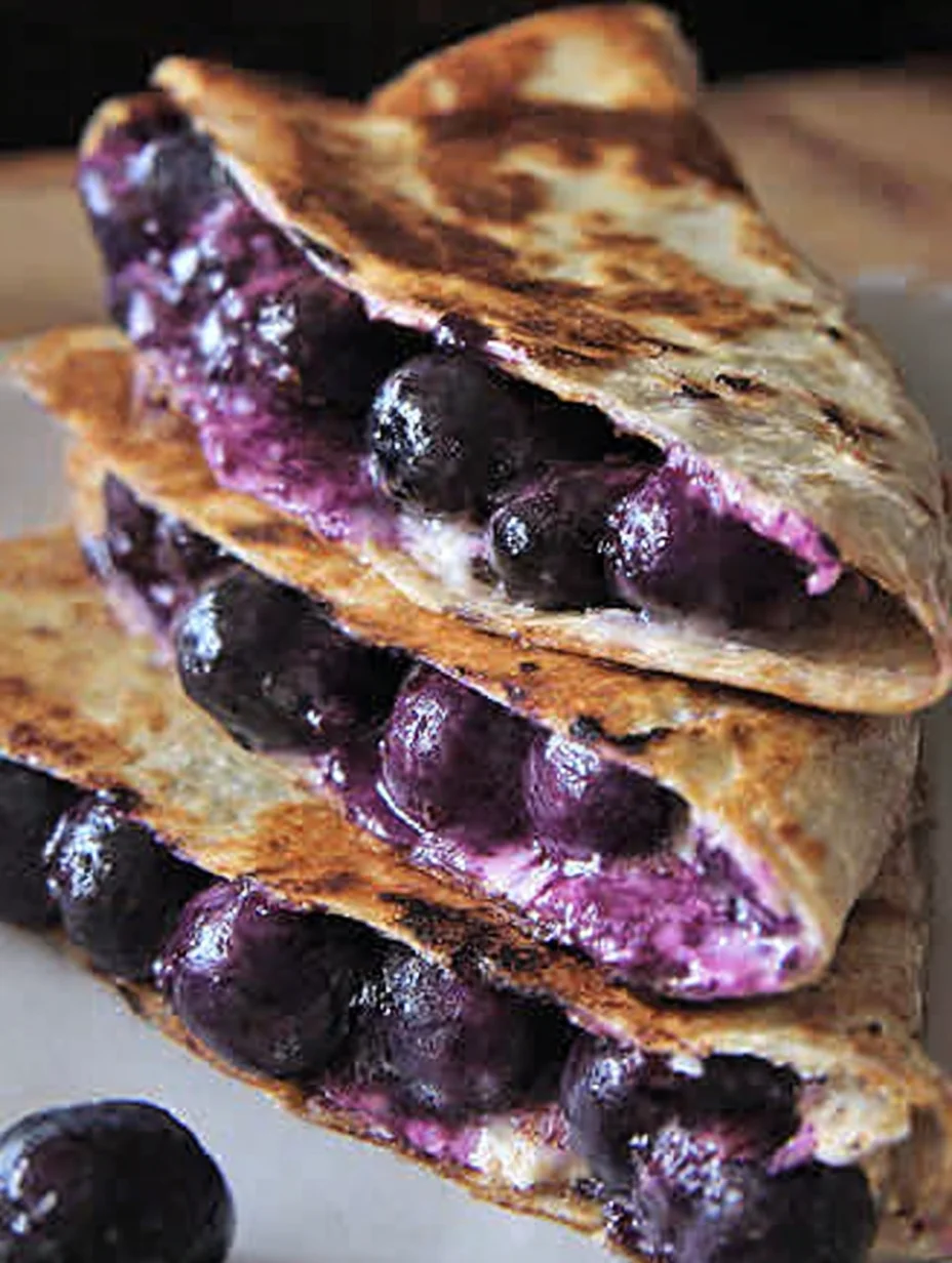 Blueberry Breakfast Quesadilla