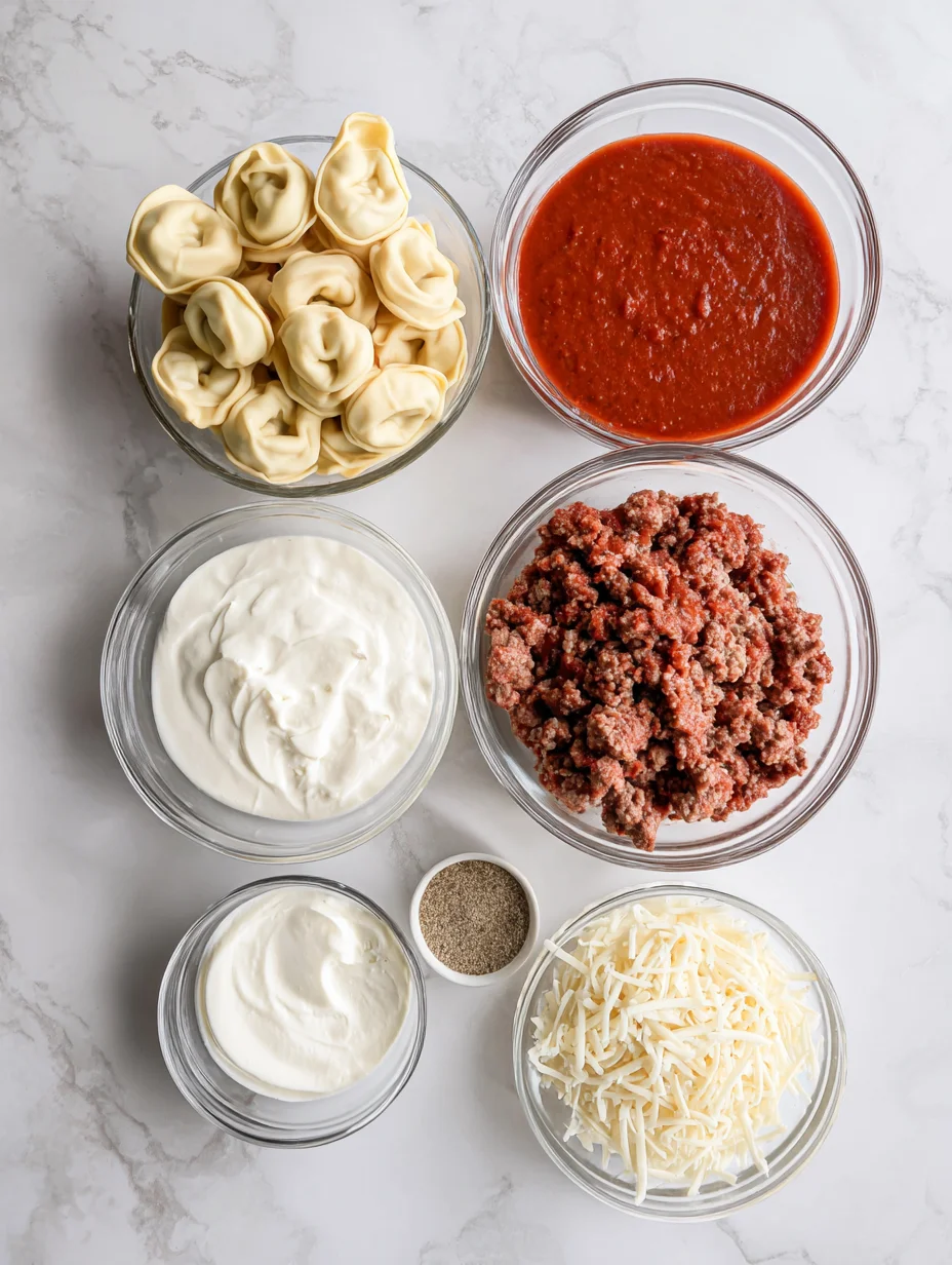 Cheesy Baked Tortellini Casserole
