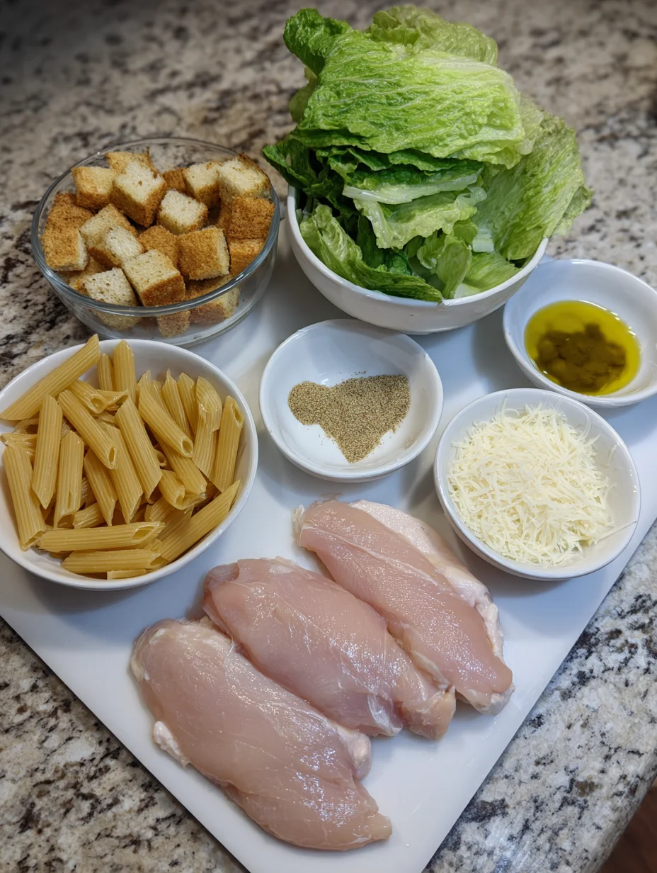 Chicken Caesar Pasta Salad