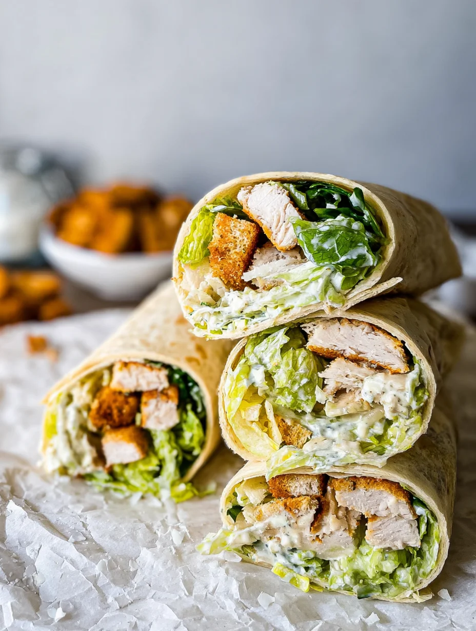 Chicken Caesar Wraps