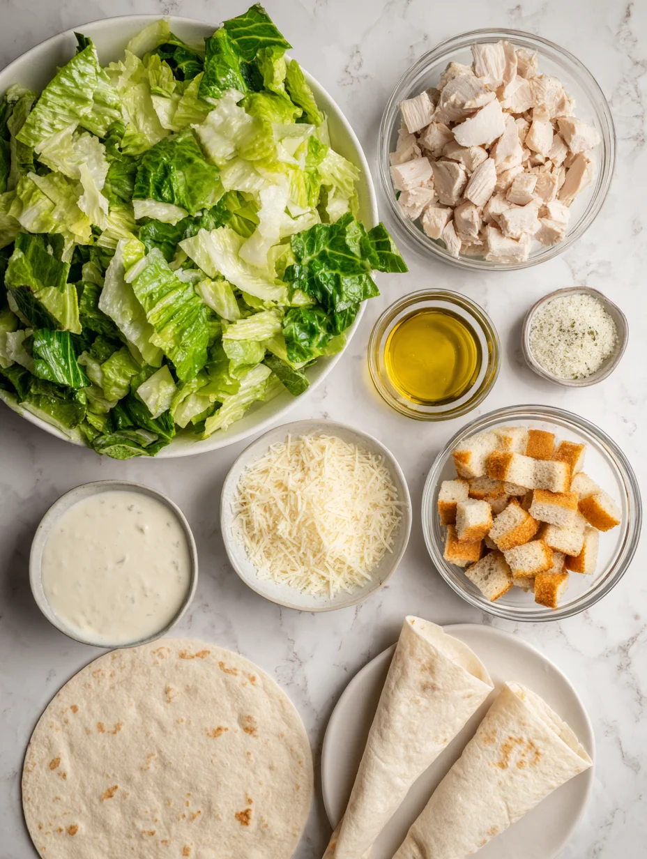 Chicken Caesar Wraps