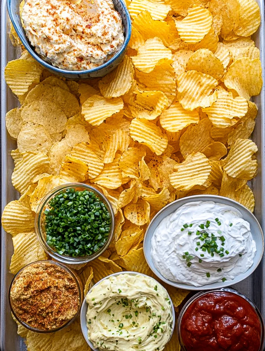 Chips and dip platter