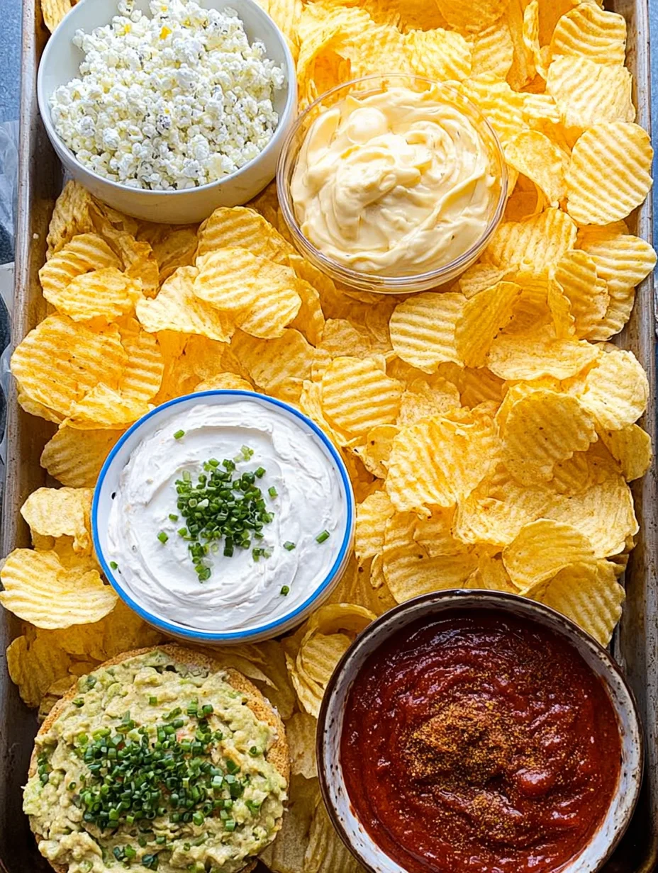 Chips and dip platter