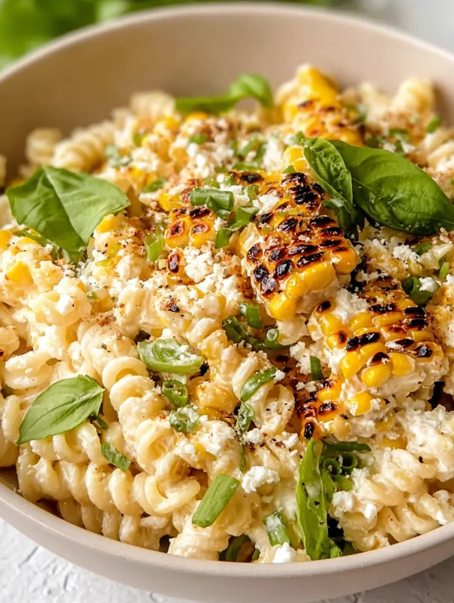 Creamy Street Corn Pasta Salad