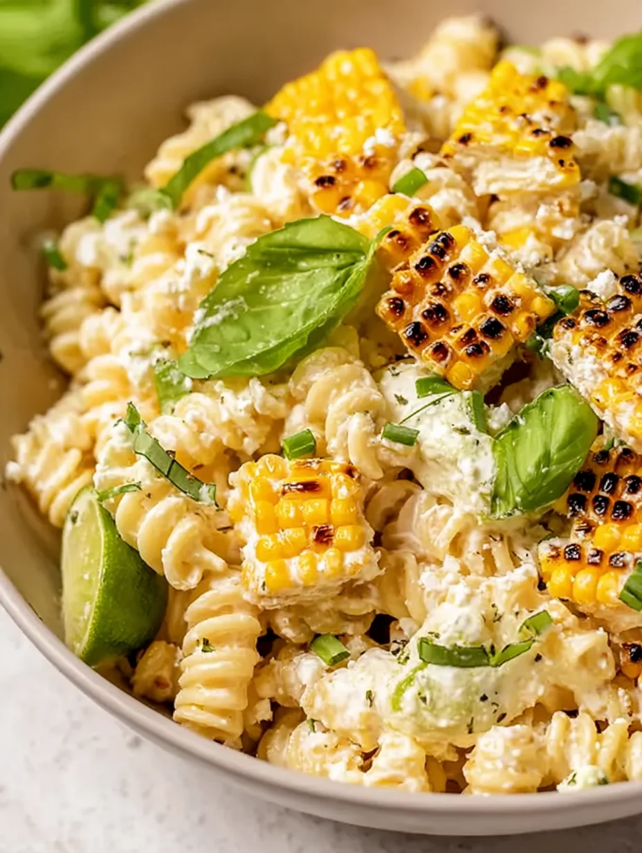 Creamy Street Corn Pasta Salad