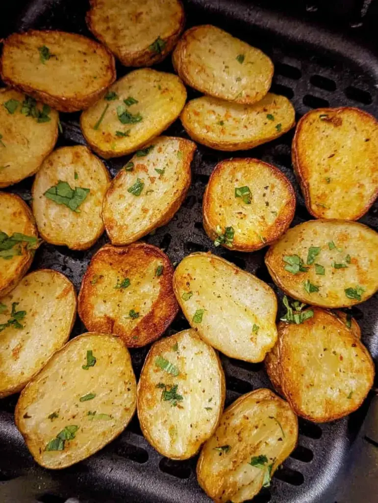 Crispy Air Fryer Sliced Potatoes