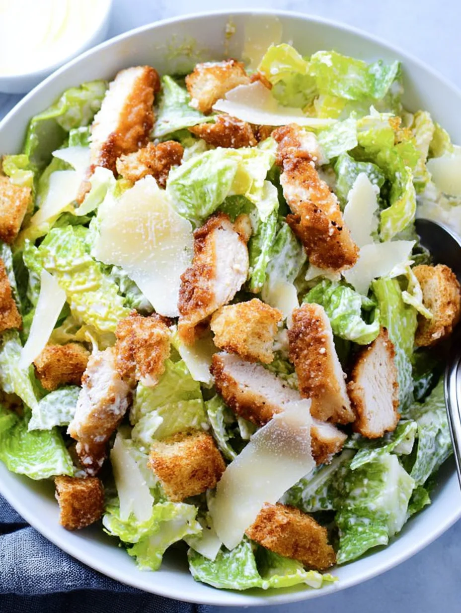 Crispy Chicken Caesar Salad