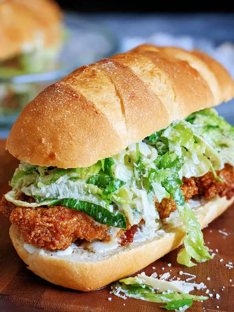 Crispy Chicken Caesar Sandwich