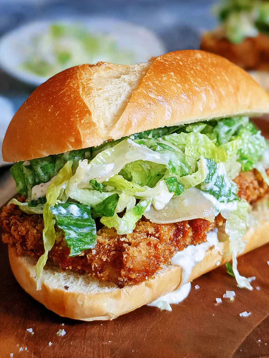Crispy Chicken Caesar Sandwich