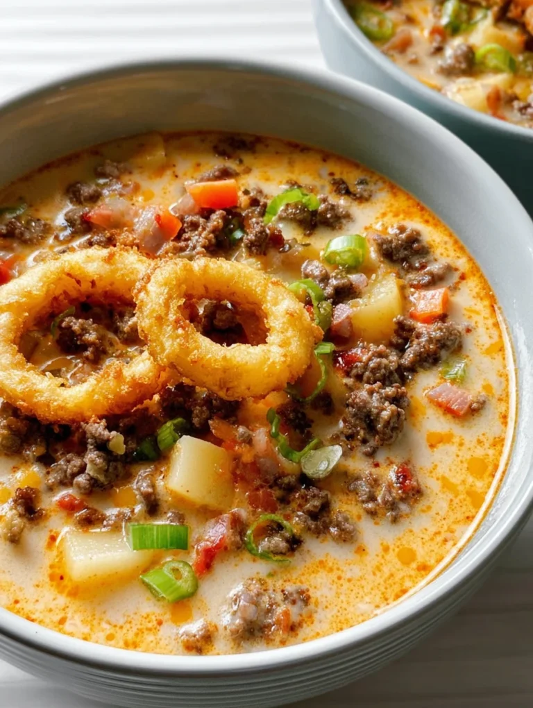 Easy Cheeseburger Soup