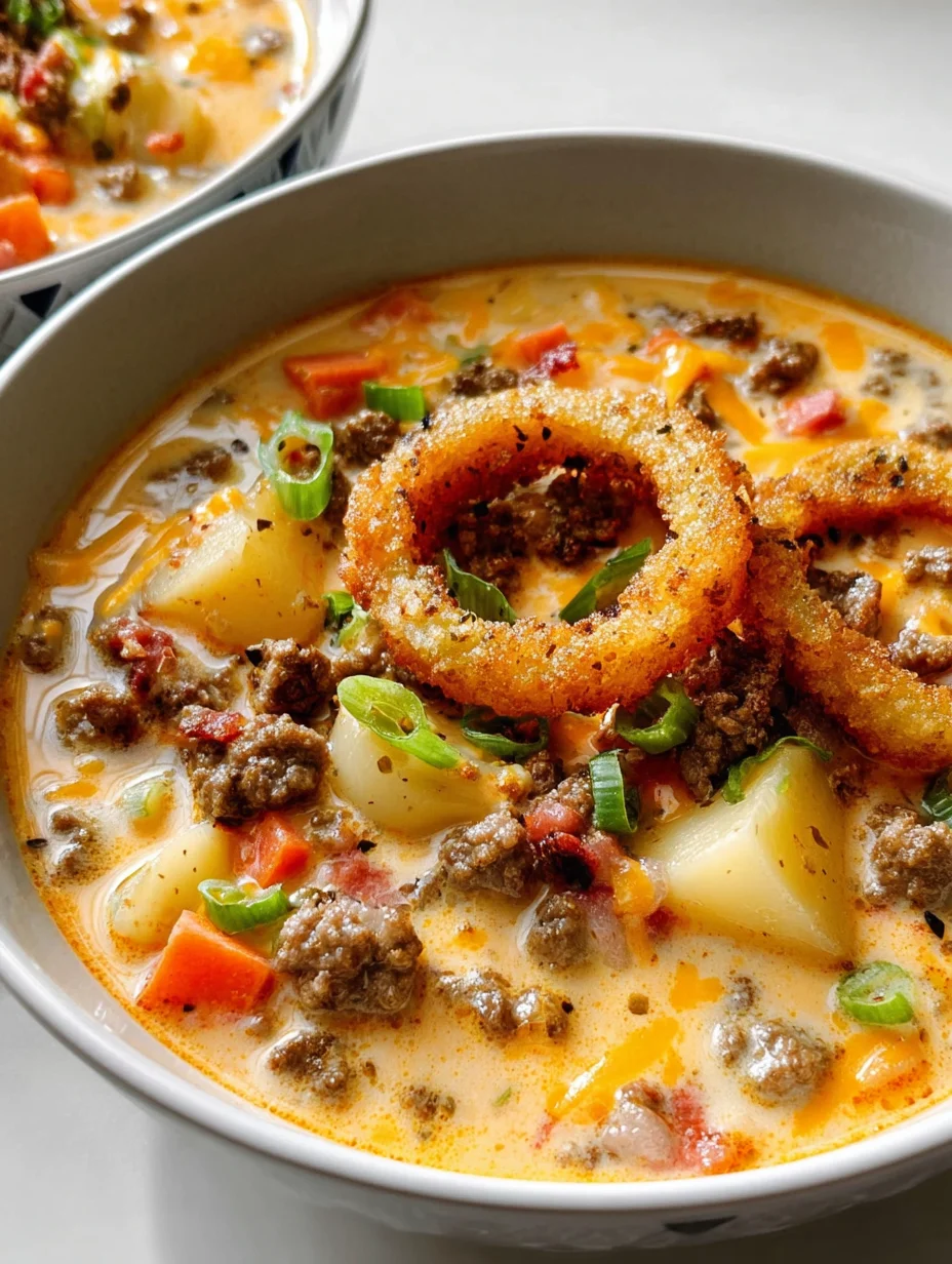 Easy Cheeseburger Soup
