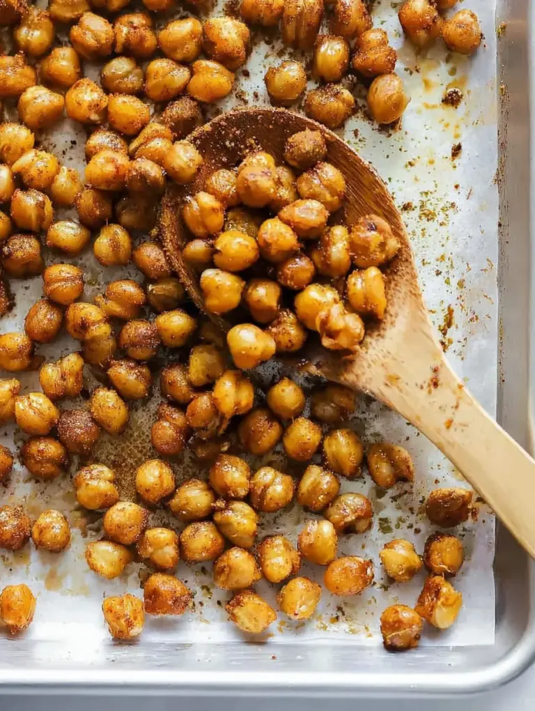 Easy Crispy Oven Roasted Chickpeas