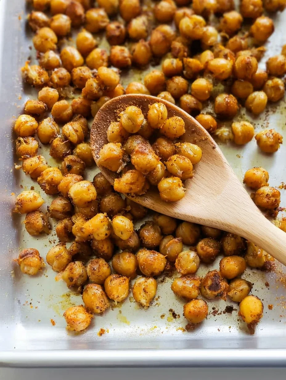 Easy Crispy Oven Roasted Chickpeas