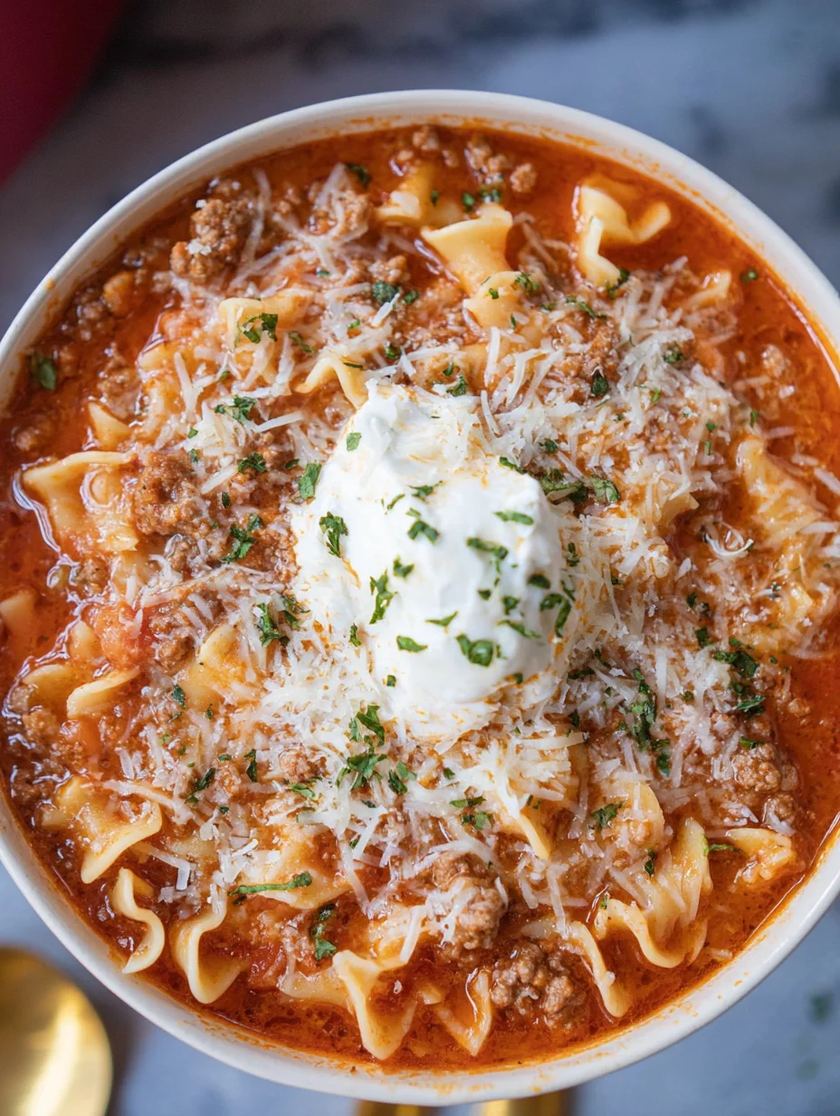 Easy Lasagna Soup