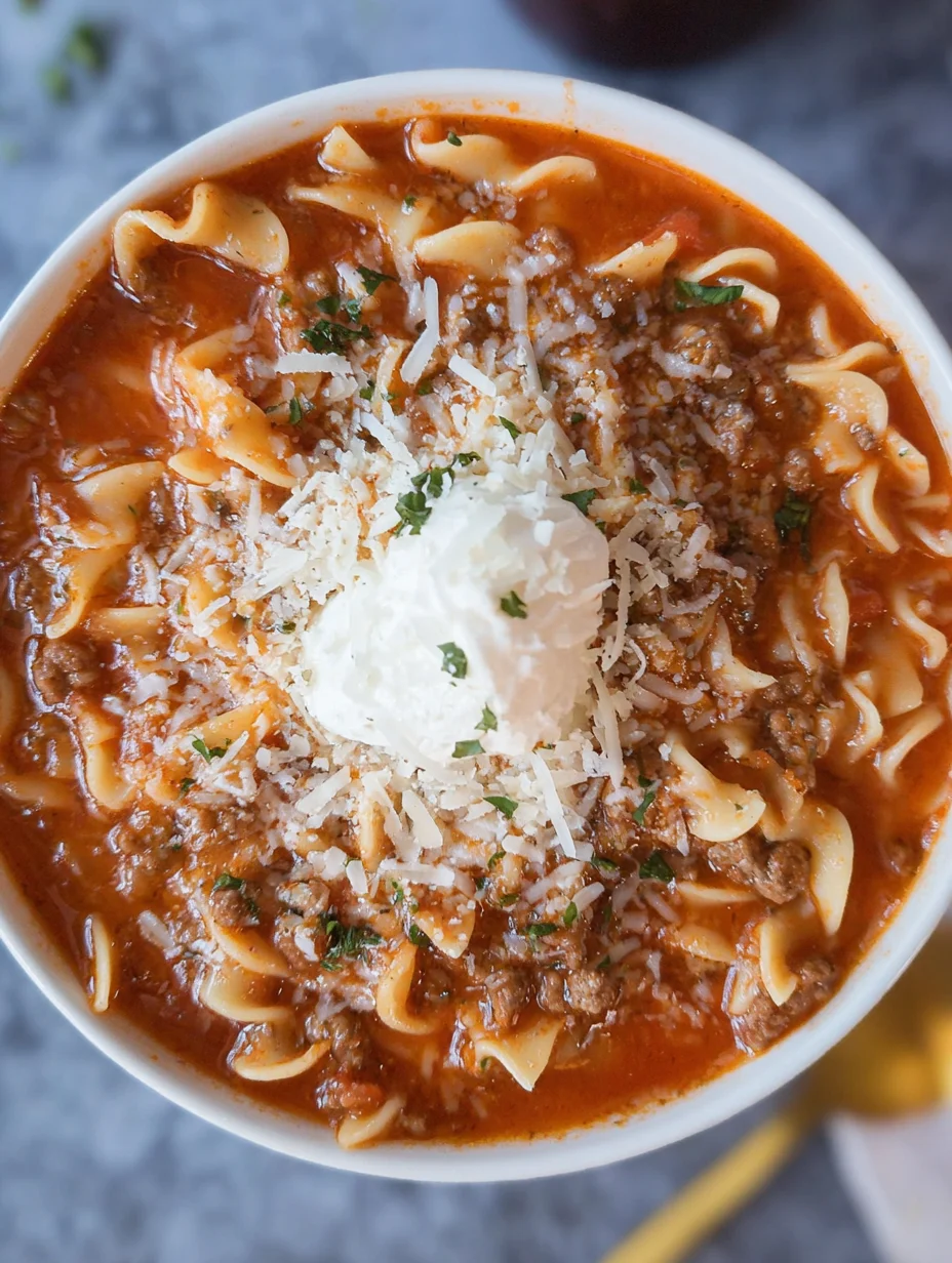 Easy Lasagna Soup