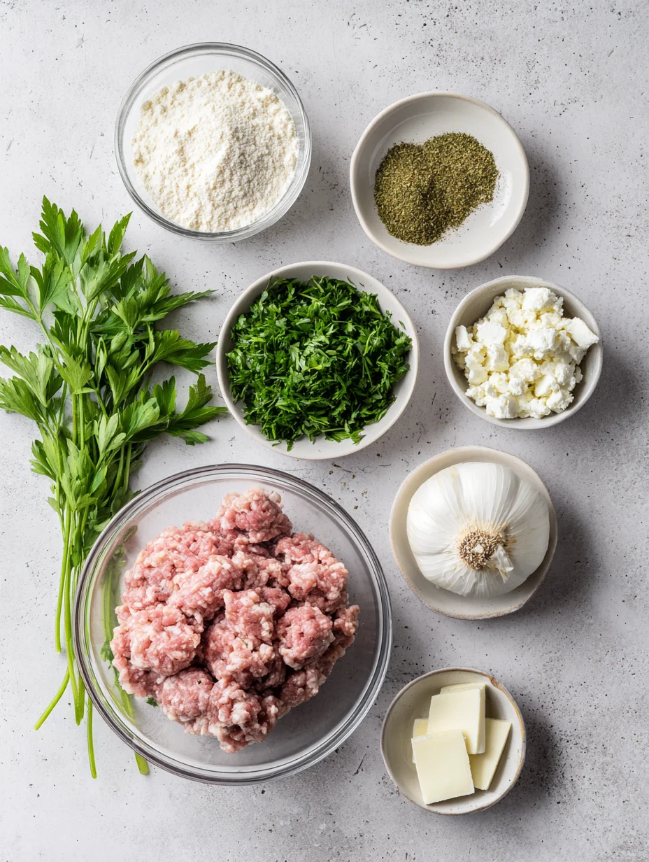 Greek Chicken Meatballs with Lemon Orzo