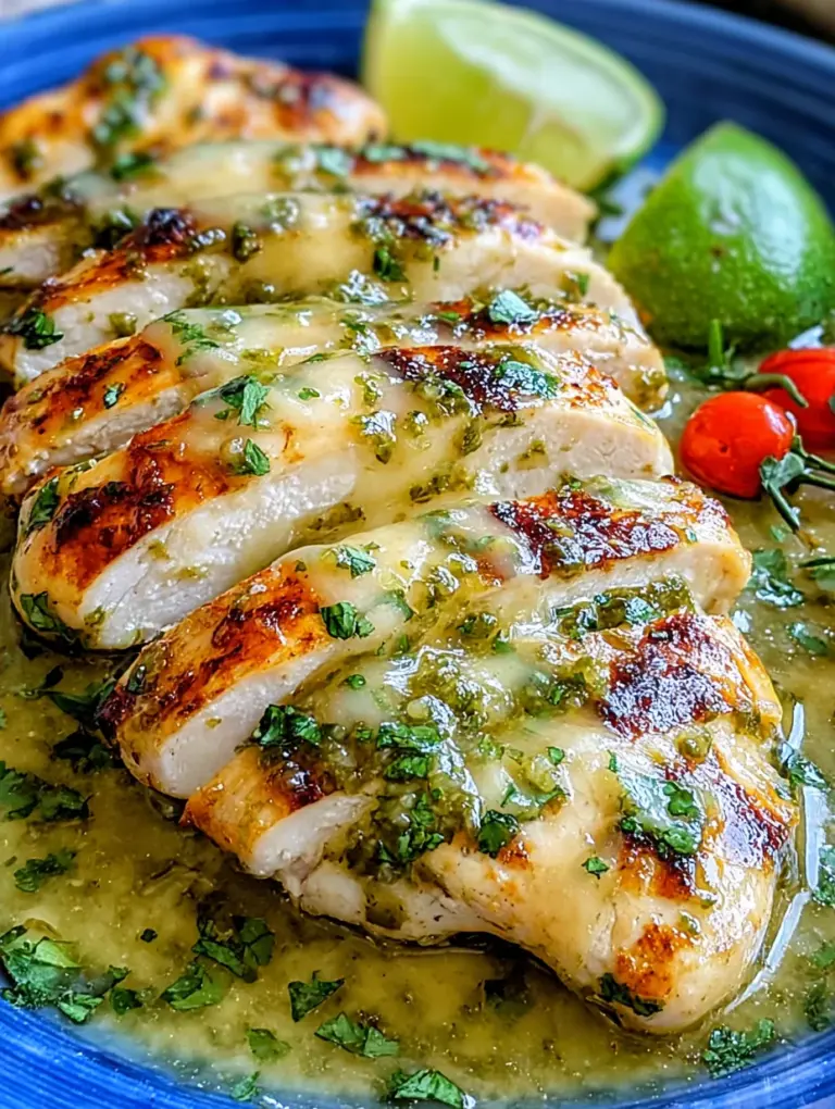 Grilled Salsa Verde Pepper Jack Chicken