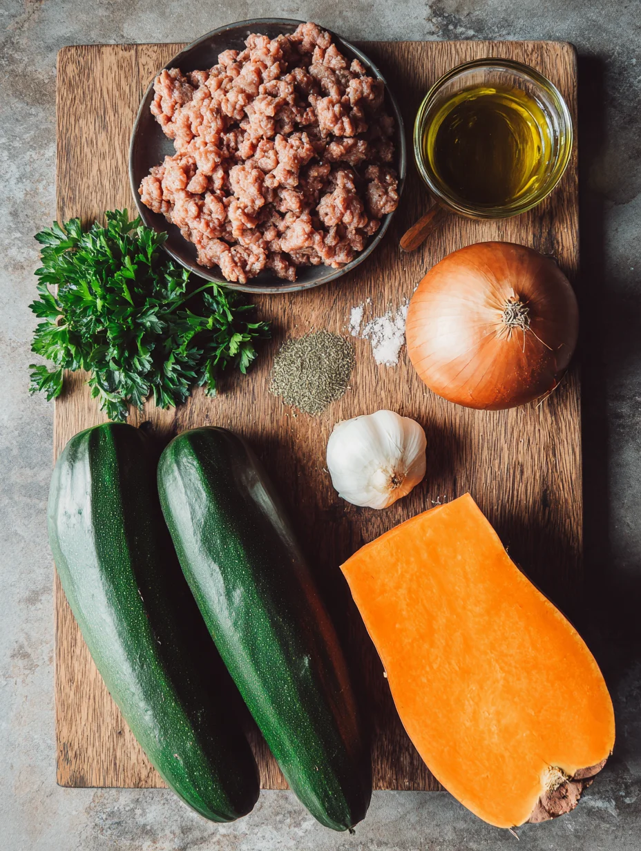 Ground Beef Zucchini Sweet Potato Skillet