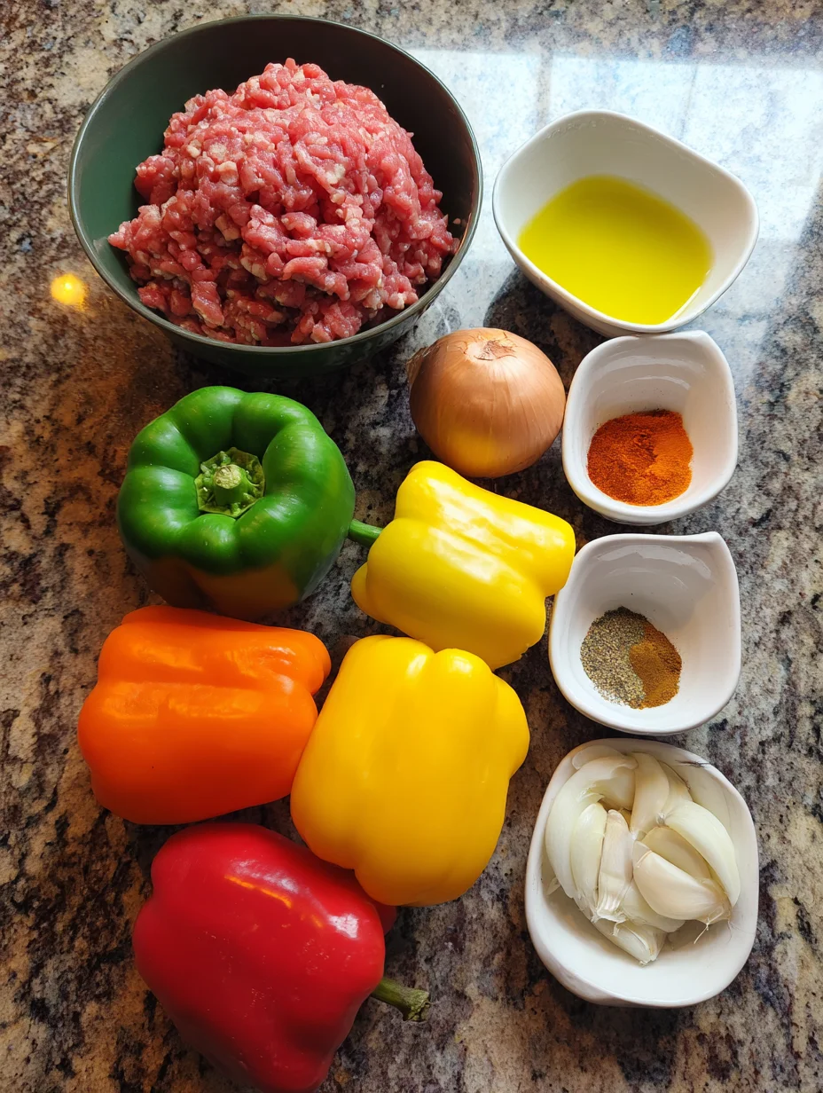 Ground Turkey and Peppers