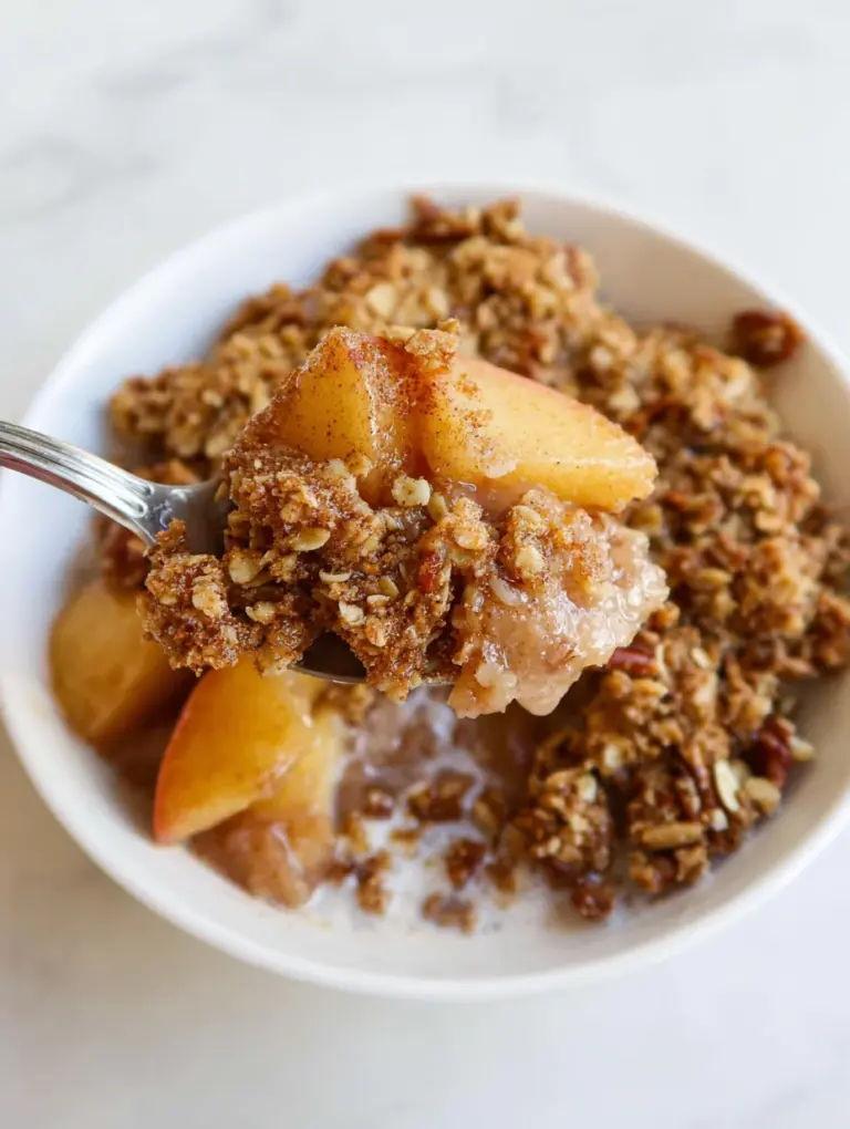 Healthy Breakfast Apple Crumble