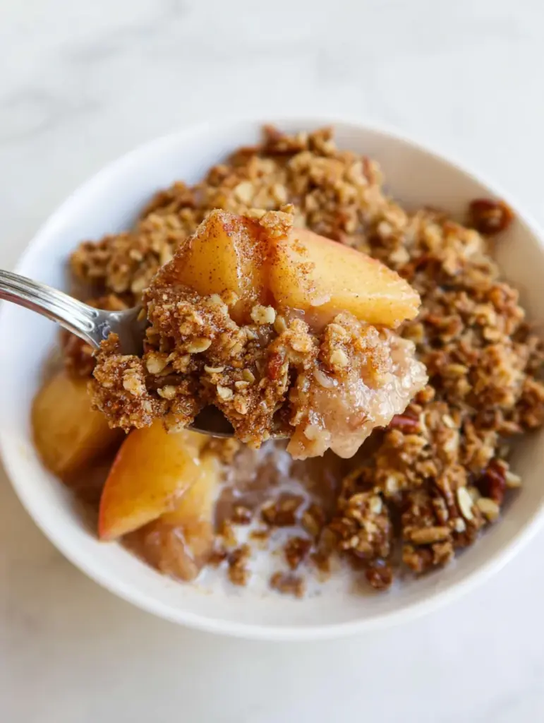 Healthy Breakfast Apple Crumble