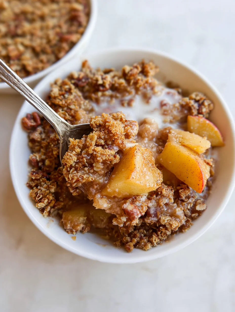 Healthy Breakfast Apple Crumble