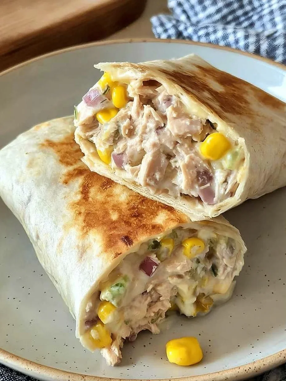 Healthy Tuna Melt Wrap