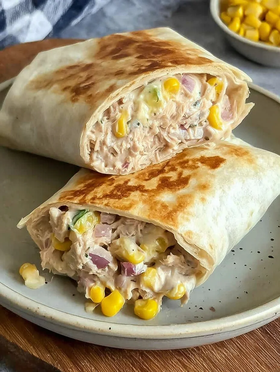 Healthy Tuna Melt Wrap