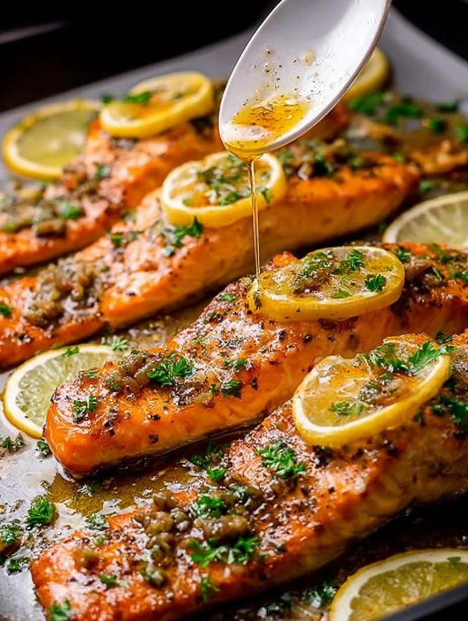 Honey Garlic Butter Baked Salmon