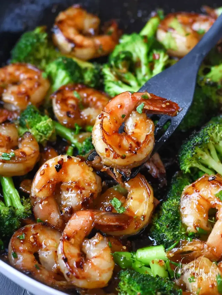 Honey Garlic Butter Shrimp and Broccoli