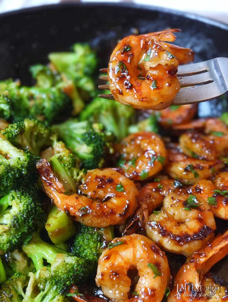 Honey Garlic Butter Shrimp and Broccoli