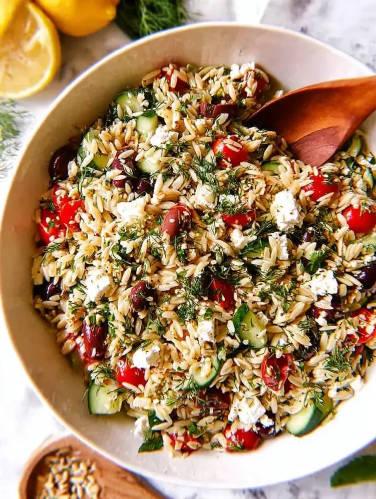 Orzo Pasta Salad with Feta