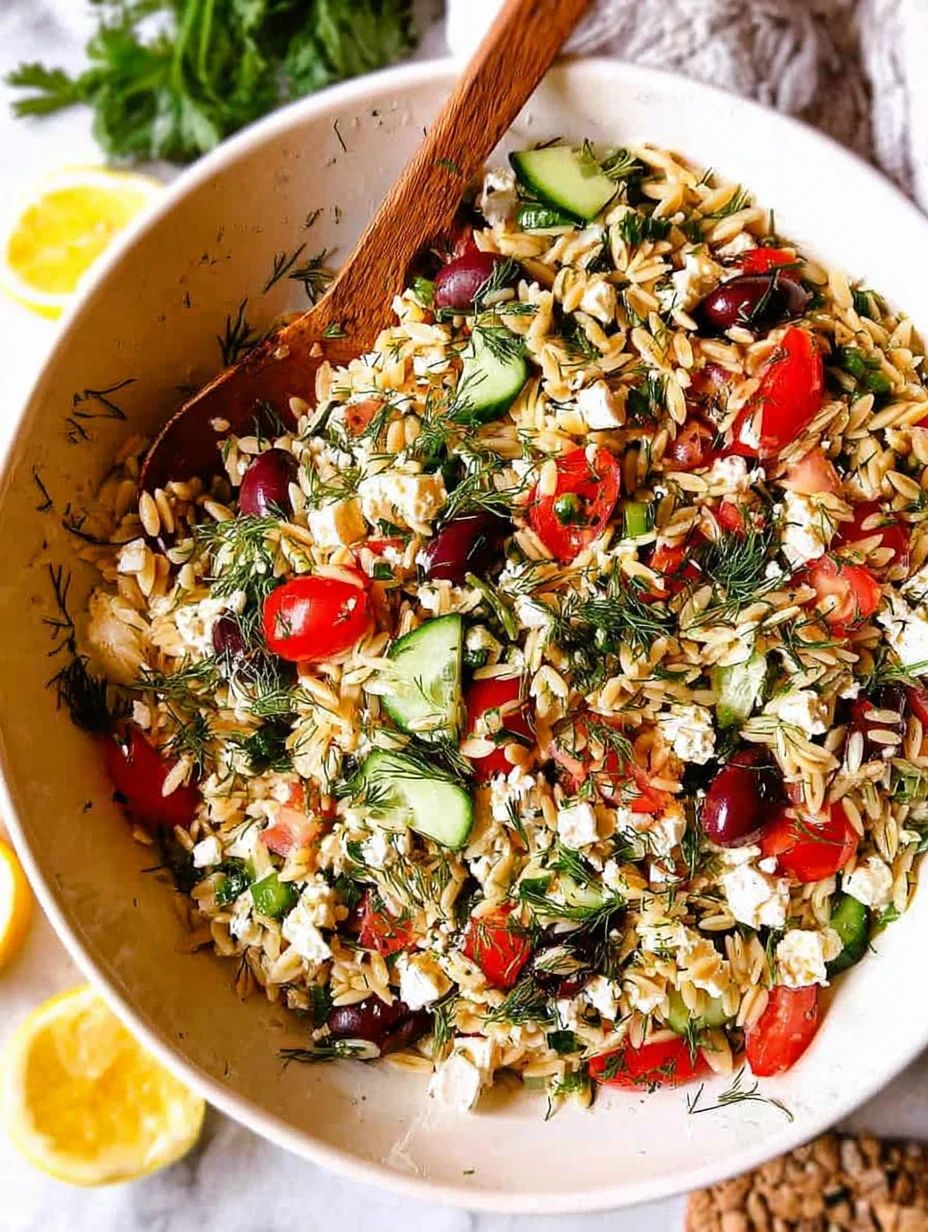 Orzo Pasta Salad with Feta